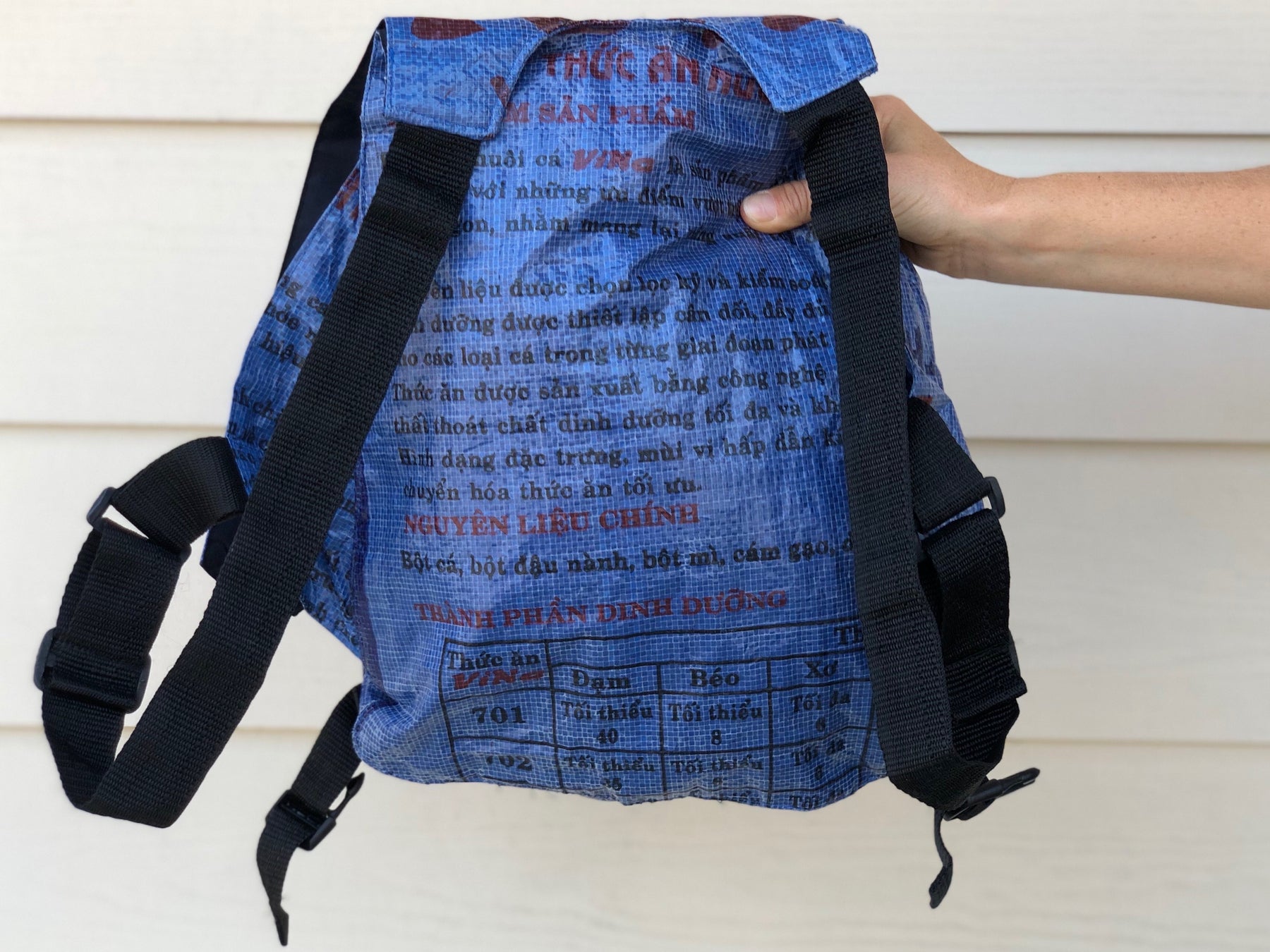 recycled backpack