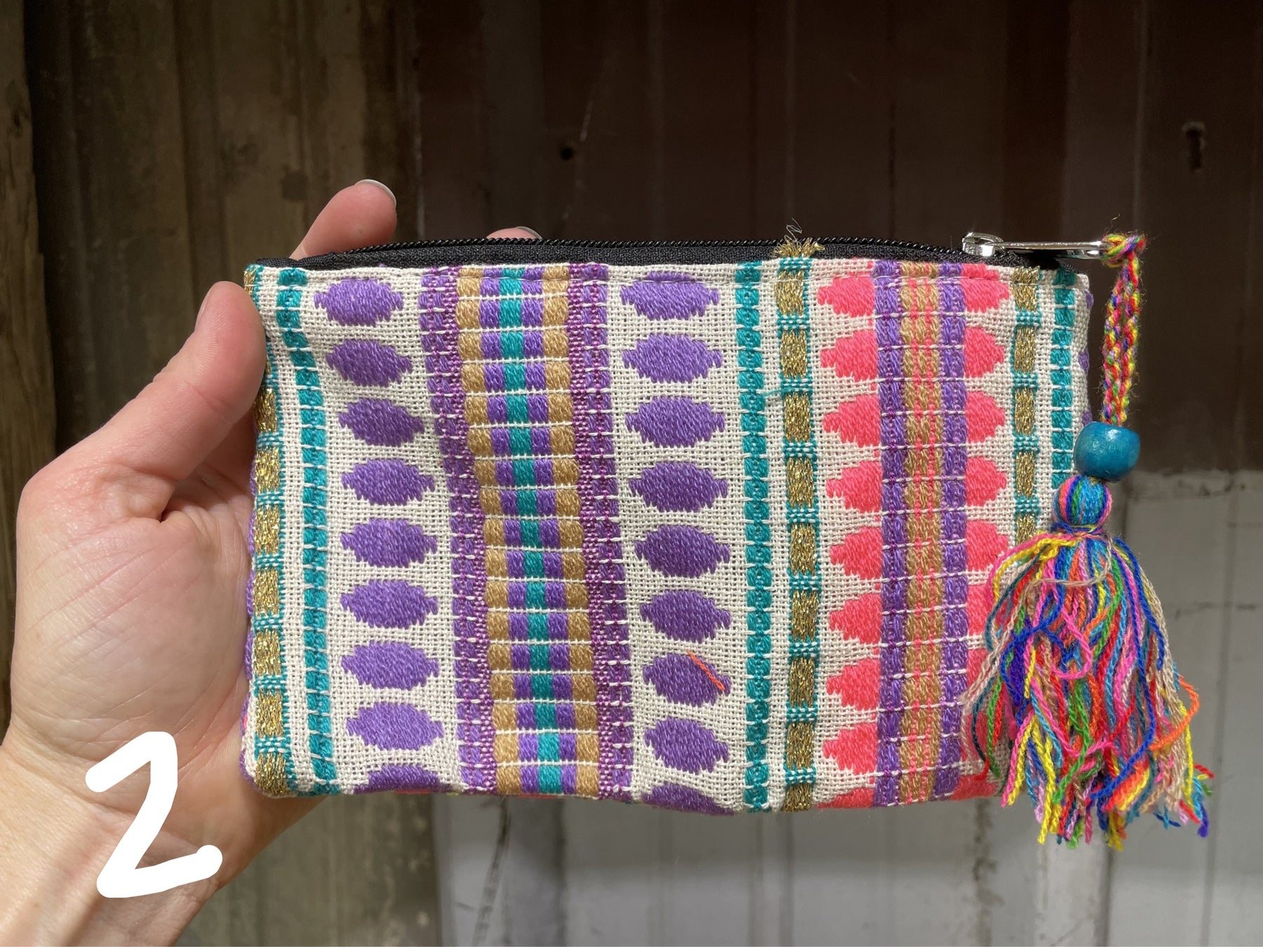 Cosmetic Bag - woven diamonds – Shop with a Mission