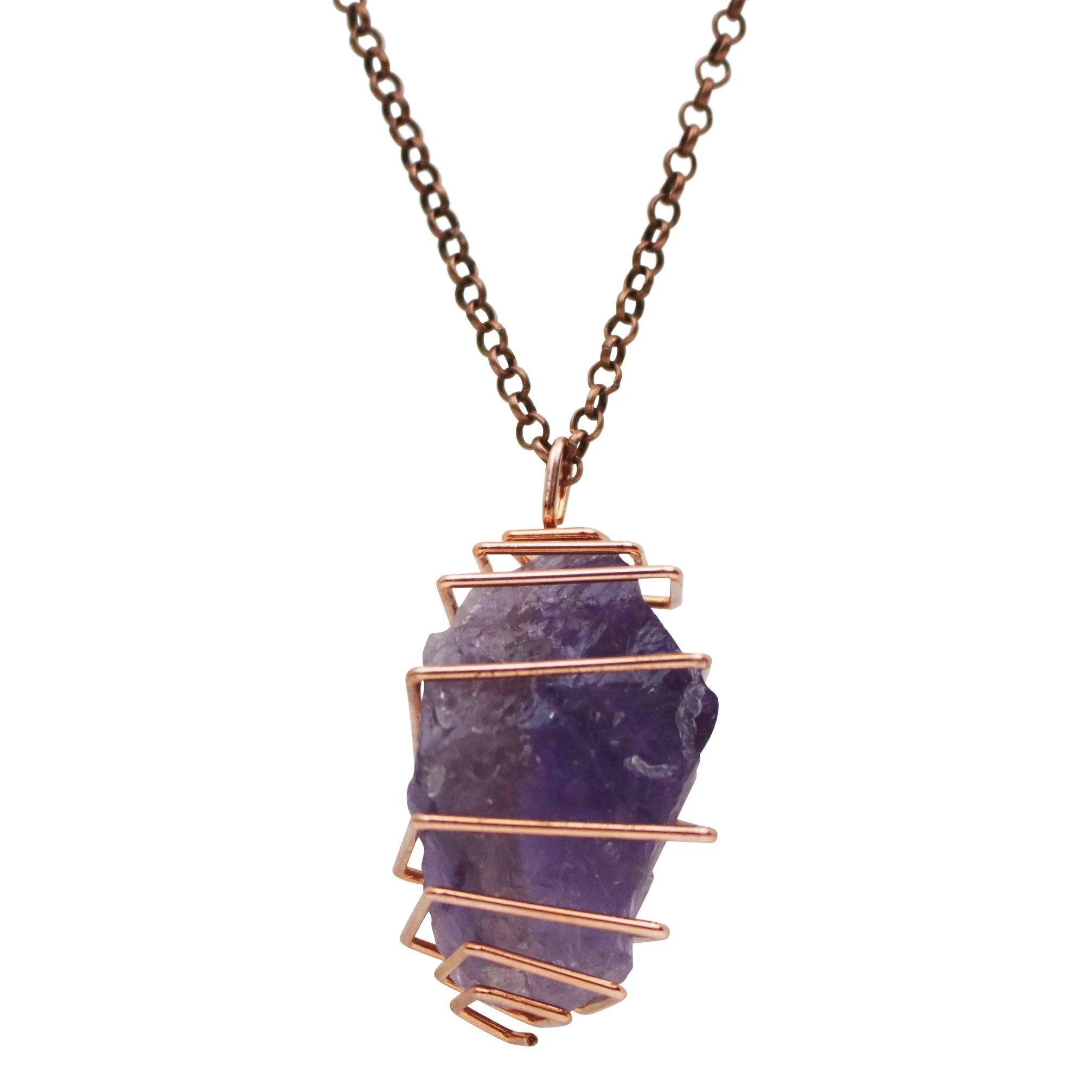 amethyst crystal pendant