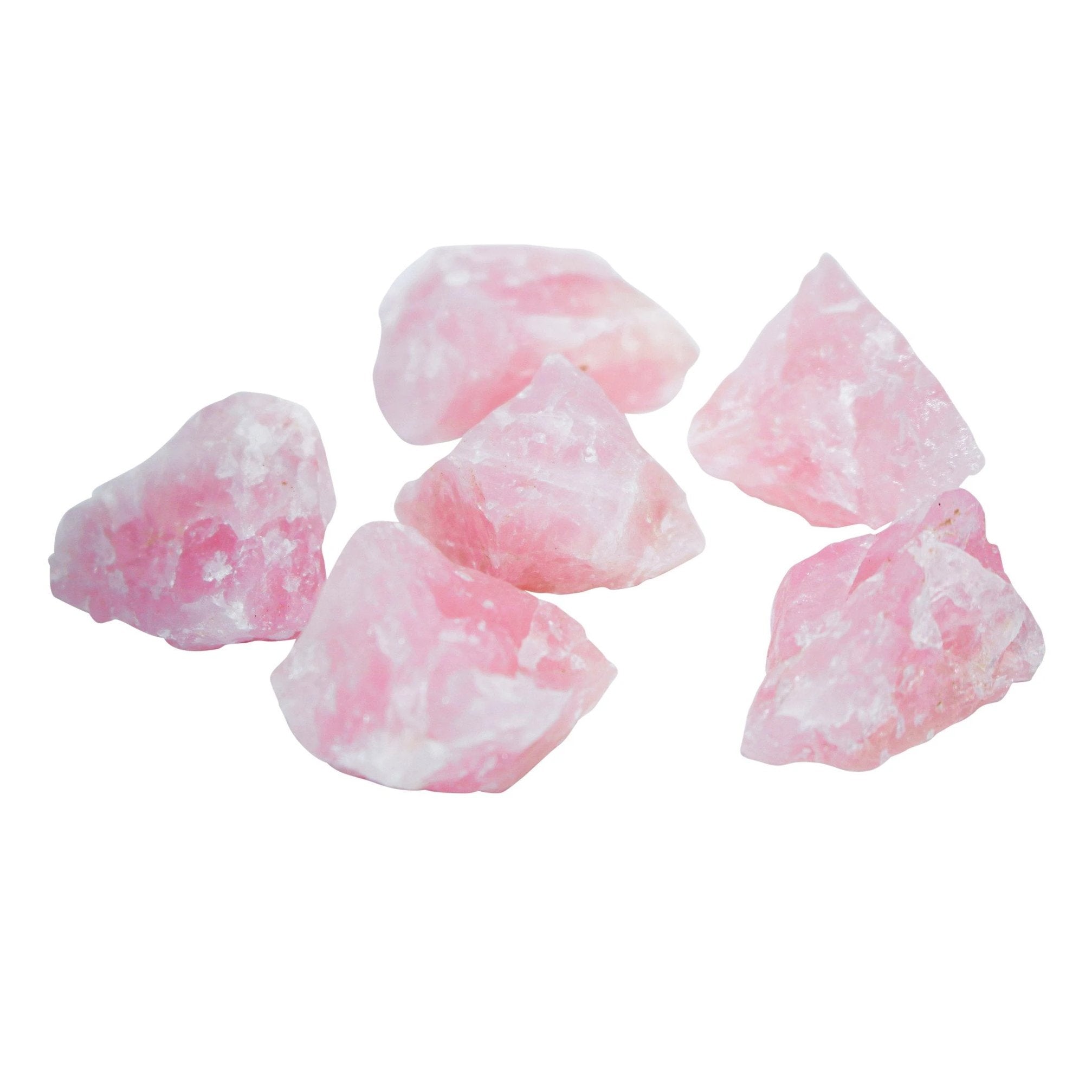 genuine raw rose quartz