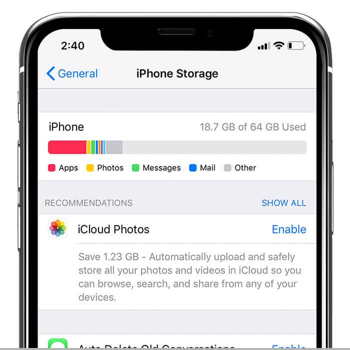 1. Track Your Storage and Delete Unused Apps