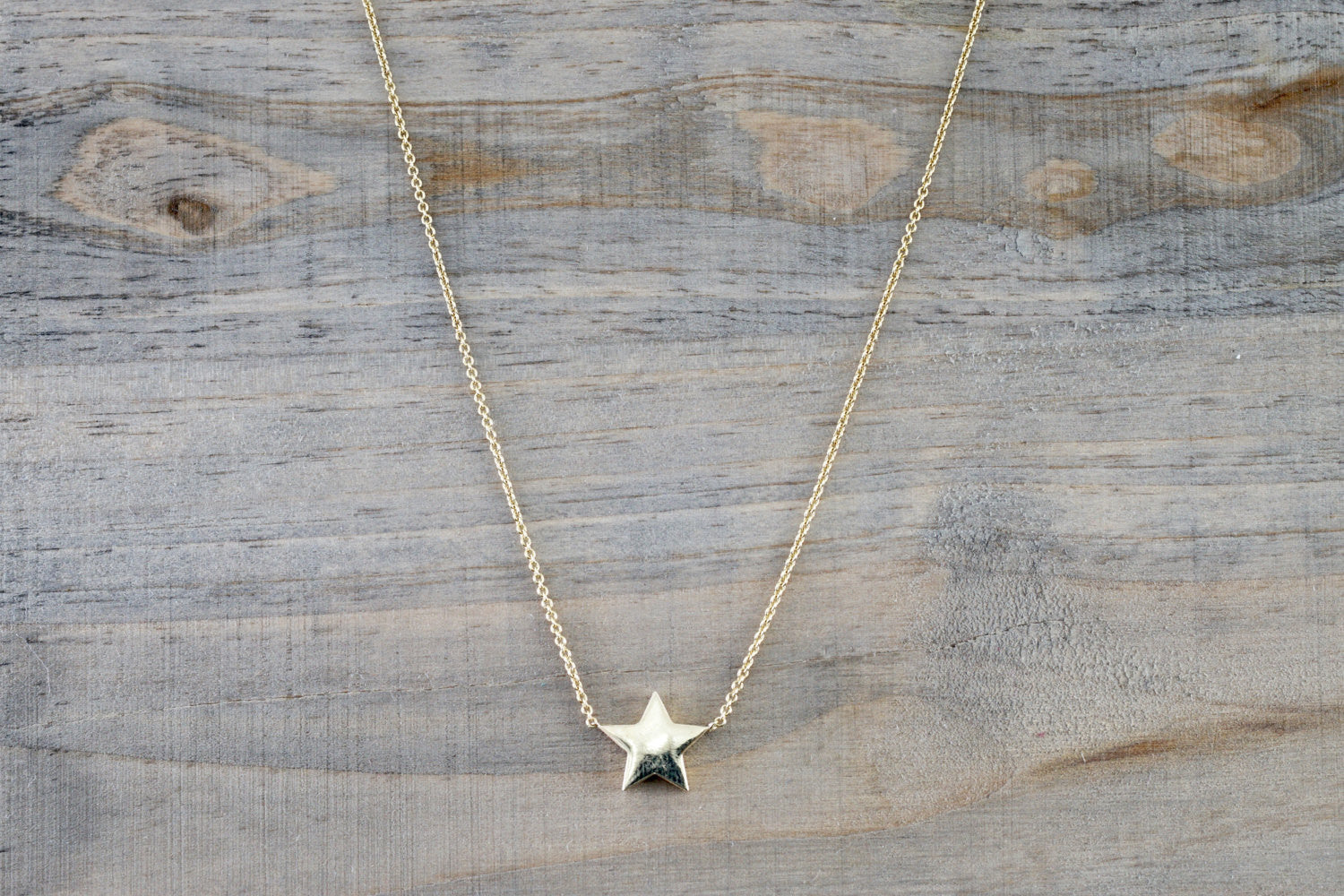 14k Yellow Gold Little Star Twinkle Charm Pendant