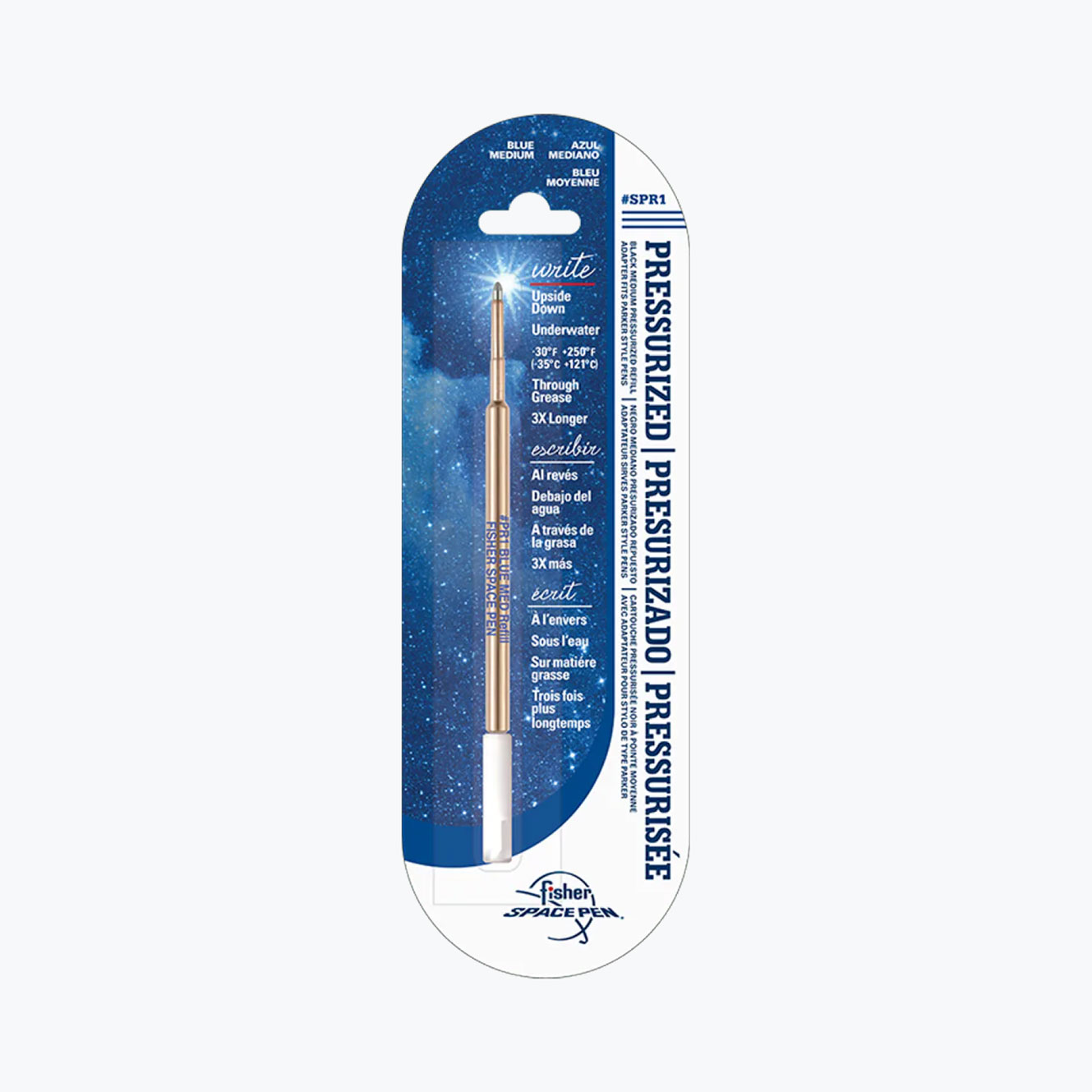 Fisher - Ballpoint Refill - Pressurised - Blue - Medium