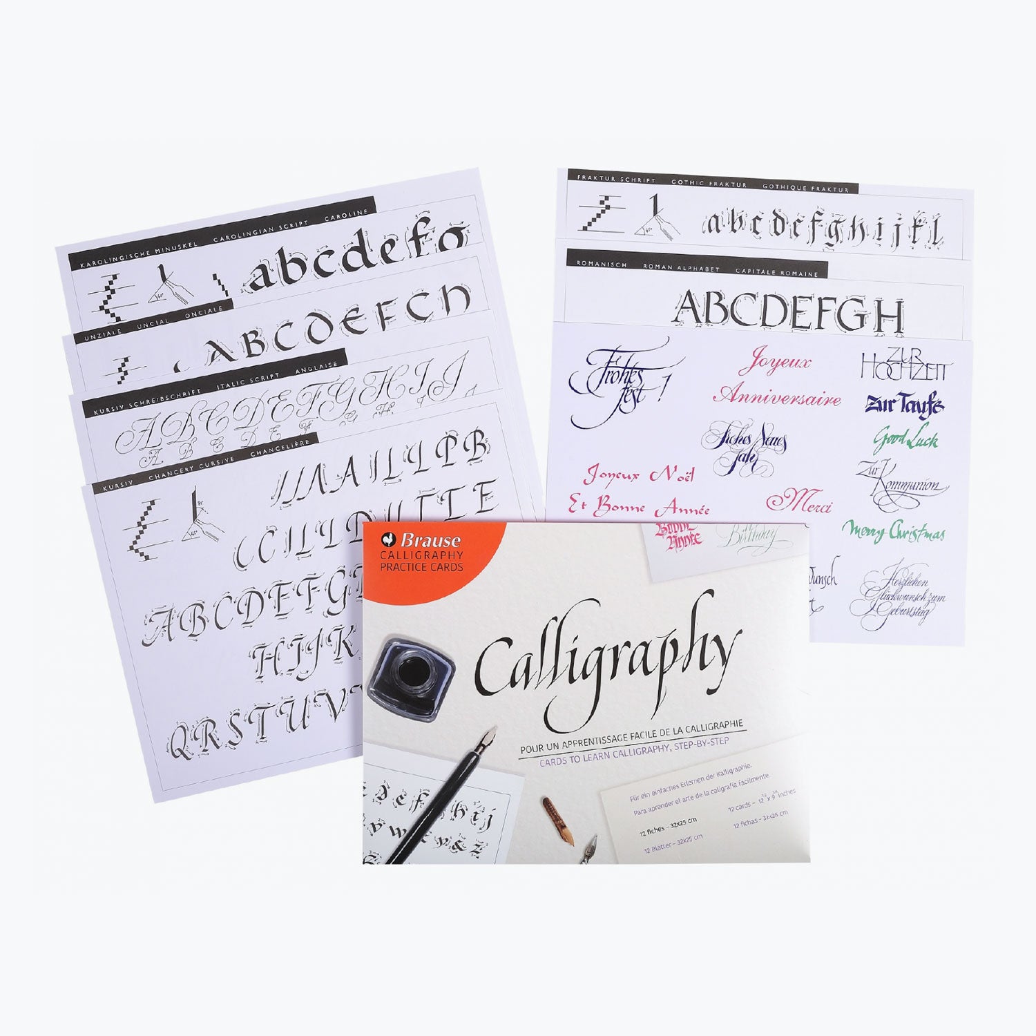 Brause - Calligraphy Workbook - Calligraphy Practise Cards