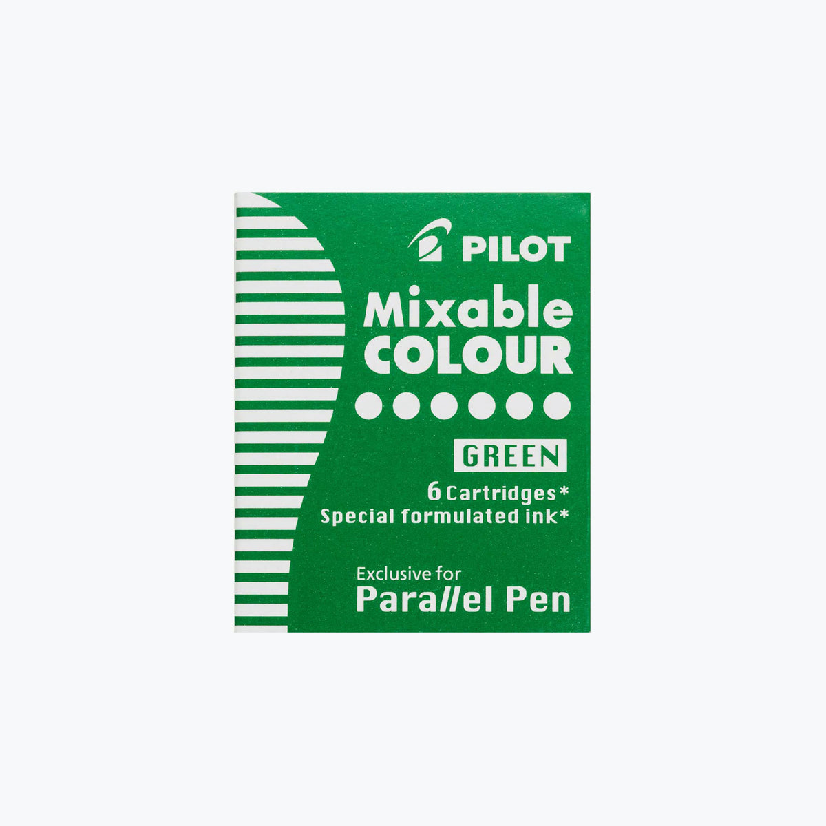 Pilot - Parallel Cartridges - Mixable Colour - Green