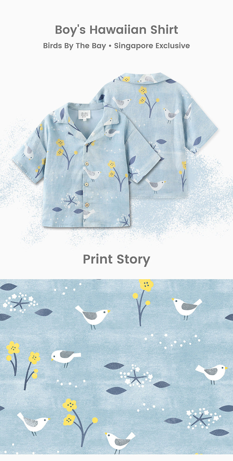 Birds By The Bay Boy's Hawaiian Shirt