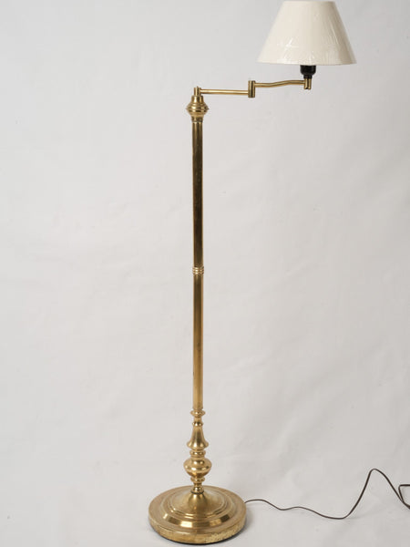 Vintage swing arm reading lamp gold