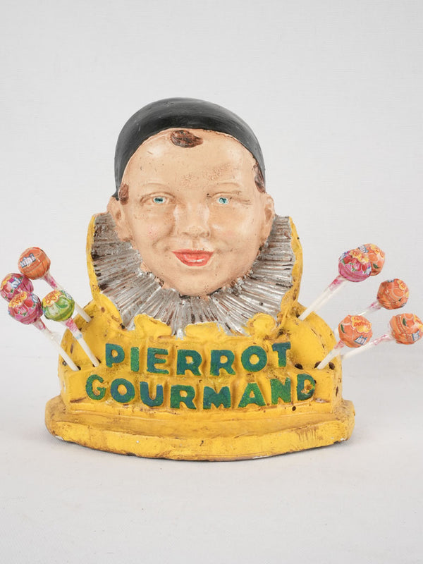 ReservedVintage Pierrot Gourmand French Advertising Lollipop Figurine  Display Holder, Made in Italy, French Kitchen Decor