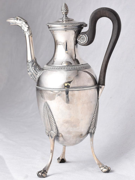 Empire period silver coffee pot with bird head spout - Poincon Silver