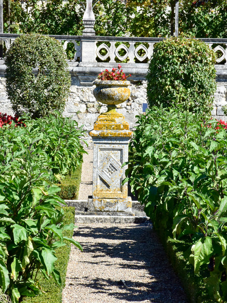 Symmetry axis French garden design