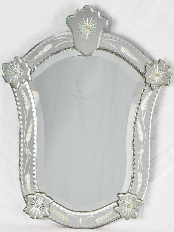 Venetian Reverse Painted Glass Mirror – Legacy Antiques