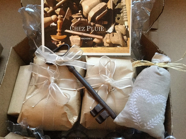 Beautifully gift wrapped Chez Pluie homewares