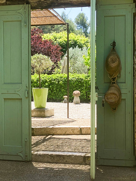 Courtyard at Chanteduc - home to Patricia Wells in Provence