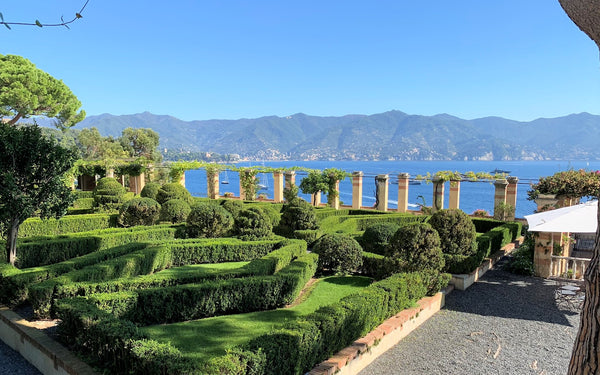 Topiary geometric patterns Italian Garden La Cervara