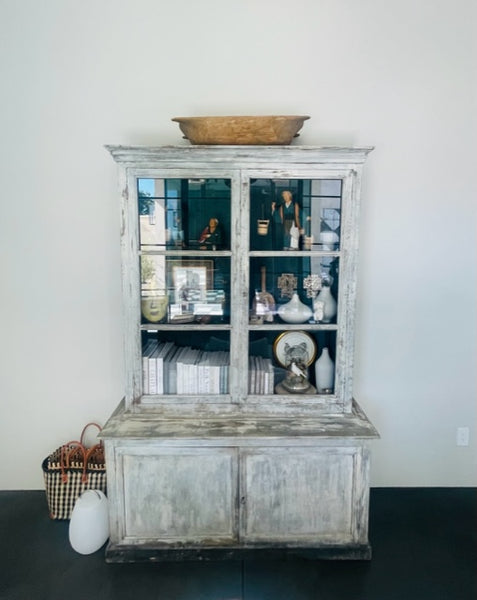 Antique French vitrine