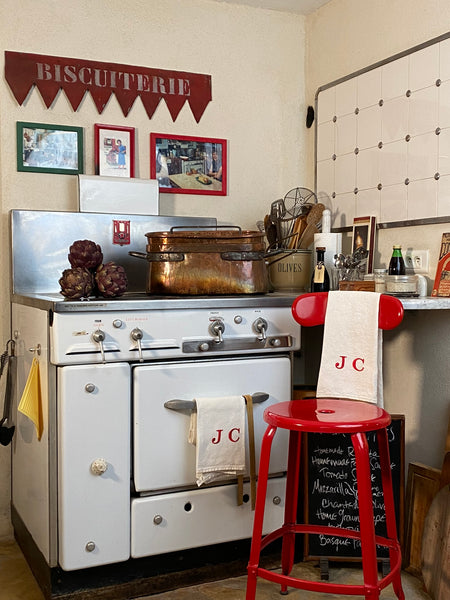 Julia Child's stove in the student's kitchen - Patricia Wells' home in Provence