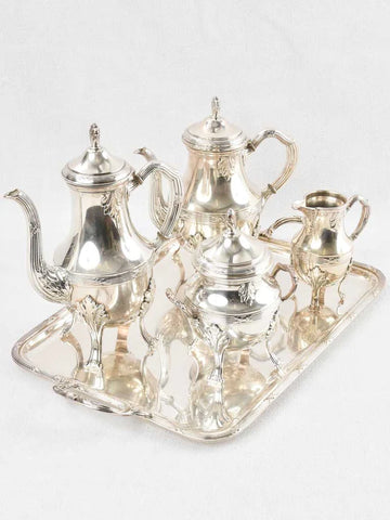 Louis XVI silver plated coffee service