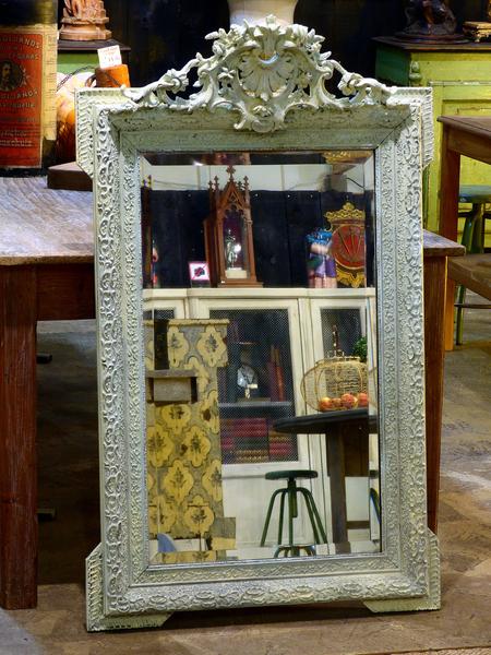 Buy the best mirror French white patina online from France fast delivery