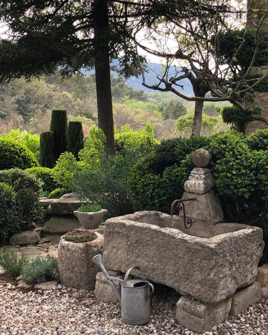 Antique French stone trough