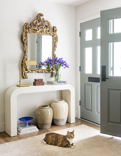 Antique French giltwood mirror