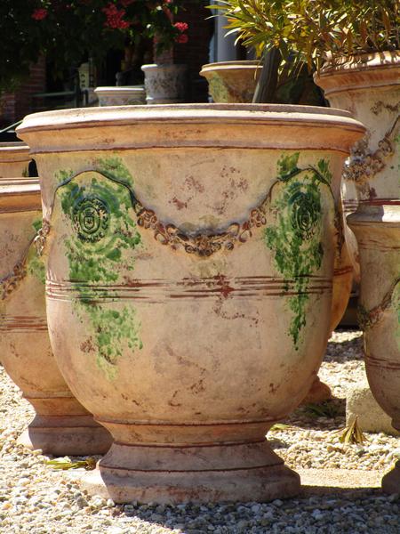 Bespoke French pottery handmade Anduze urn made in France delivered to United States