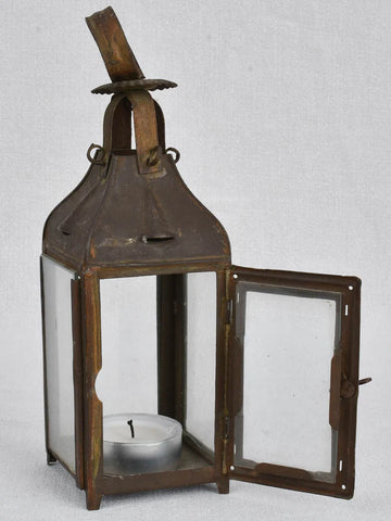 Rustic antique French candleholder