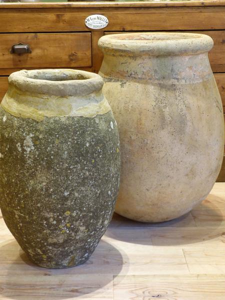 18th century 19th century French olive jars biot jars