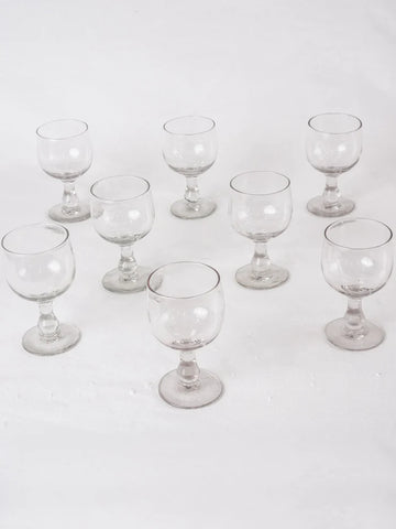 Antique handmade French bistro glasses