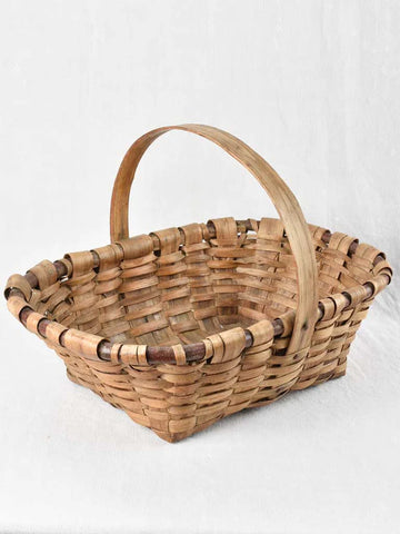 Chestnut wicker picnic basket