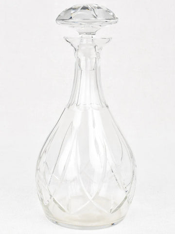 Cut glass crystal carafe with stopper