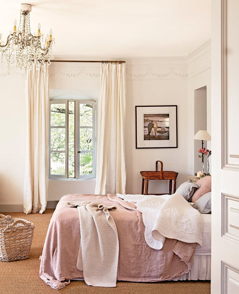 French bedroom in Provence luxury holiday home for rent