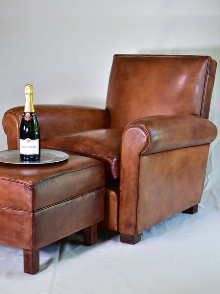 Taittinger French leather club chair