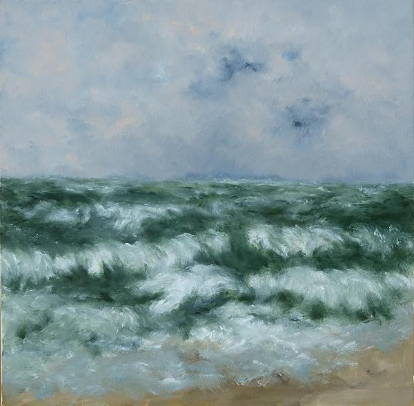 Karibou French artist painter stormy ocean painting