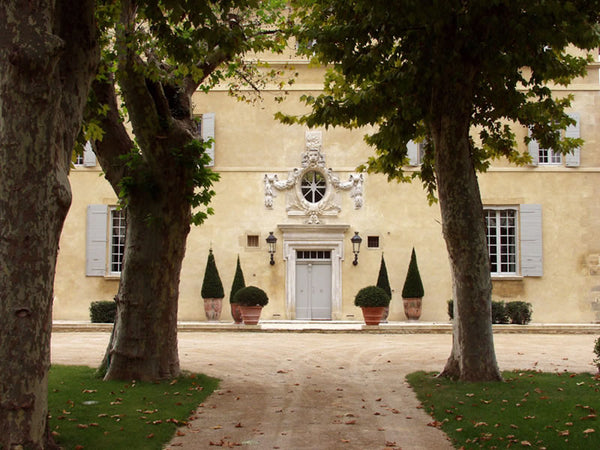 Symmetrical Anduze planters french pottery farmhouse entry