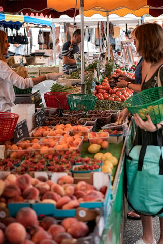 French farmer's market produce