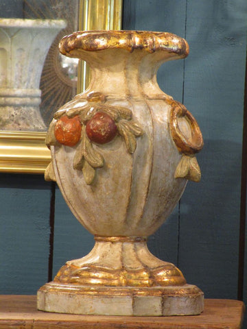 Italian pedestal gold patina