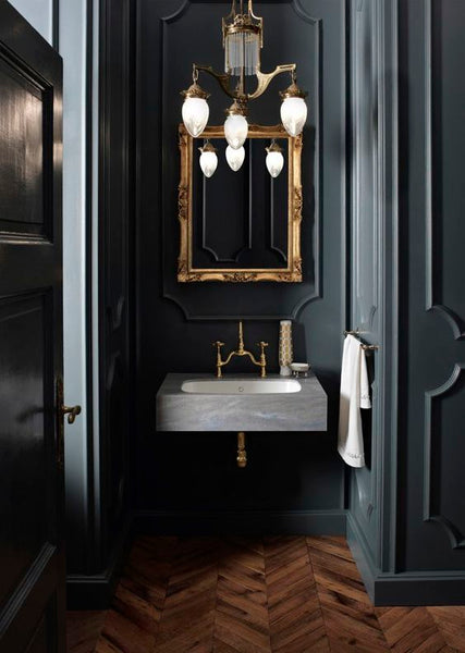 Luxury powder room buy the best French mirror for powderroom fast shipping 