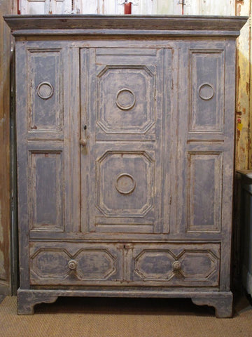 18th century voyage armoire holland blue patina modern farmhouse rustic decor