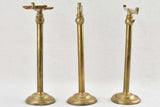 3 jewelry display stands - brass 1900s - 12¼"