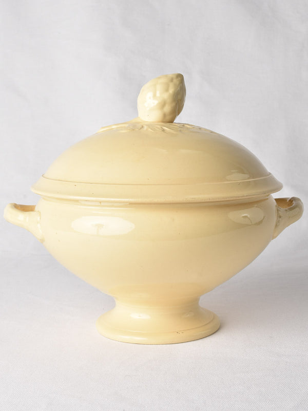 Antique French white soup tureen with lion's heads – Chez Pluie