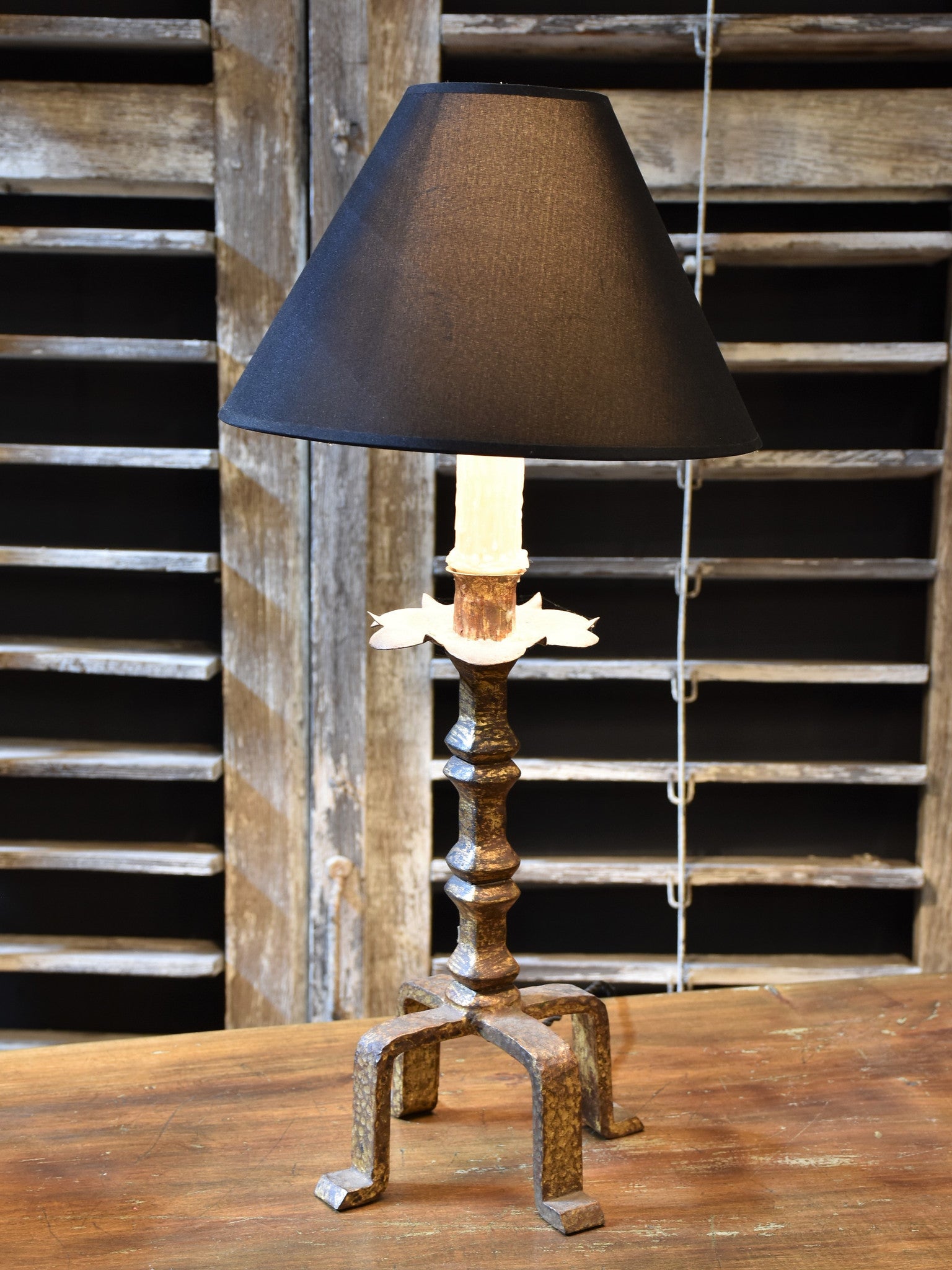 vintage wrought iron table lamps