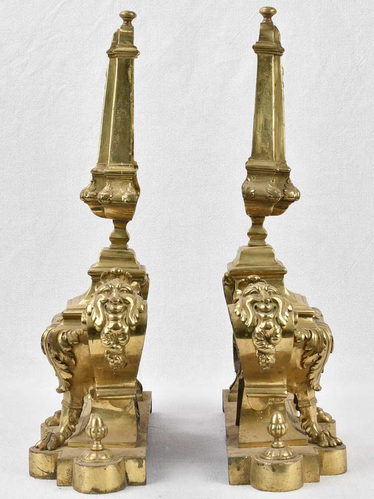 Fire fenders, 19th-century Napoleon III (pair)