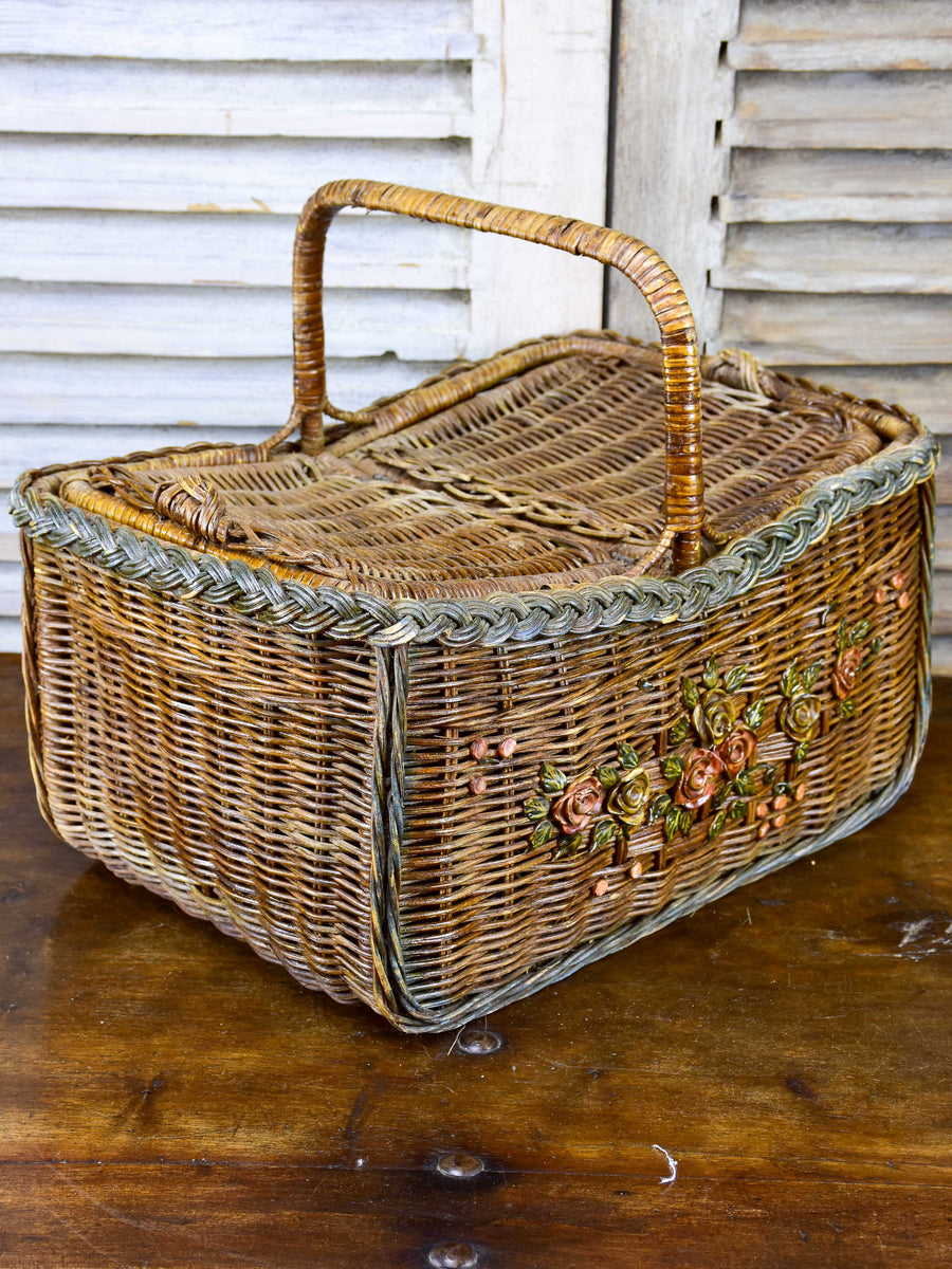 Antique French Basket With Flowers   DSC 4735 4240f080 7660 4186 8201 1db0dd110cdd 1200x1200 