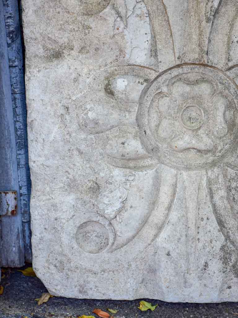 Large Salvaged French Ceiling Plaster Mold Cement