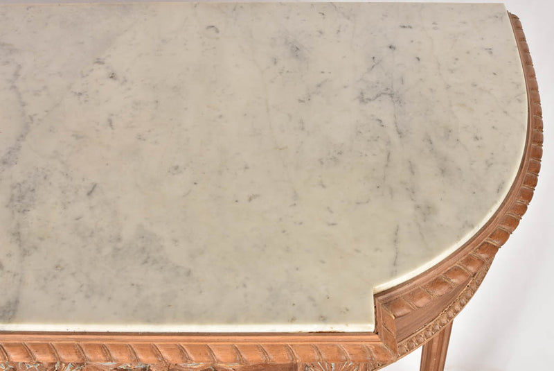 Tall marble console - Louis XVI 49½" x 22½"