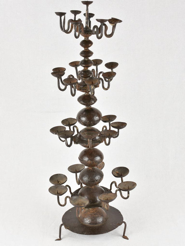 Gothic style candelabra in Bronze, France 19th century - Miscellaneous -  Houtroos