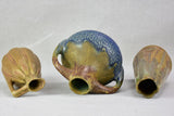 Collection of three stoneware vases - early twentieth-century