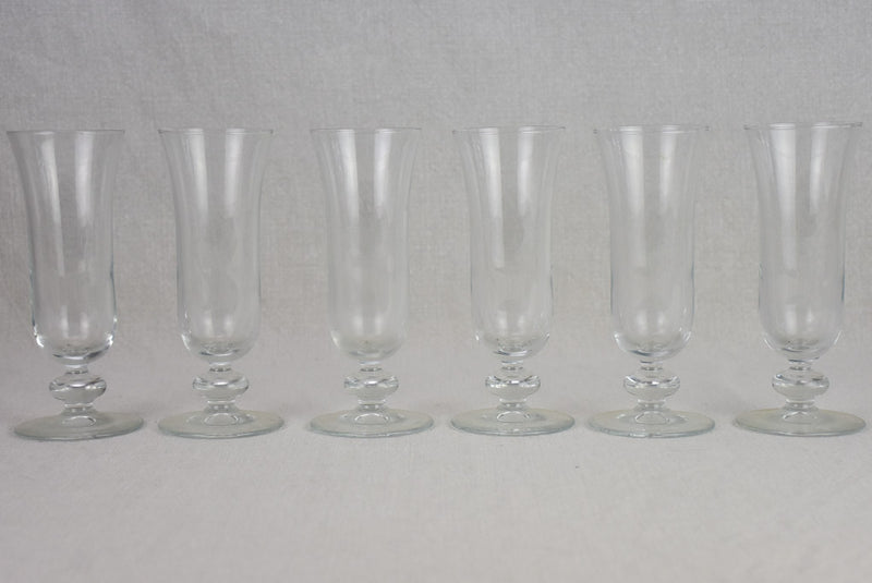 Glassique Cadeau Vintage Art Deco Coupe Glasses Set of 4 7 oz Classic Cocktail Glassware for Champagne, Martini, Manhattan, Cosmopolitan, Sidecar