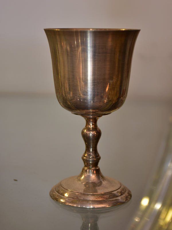 Set of 6 antique wine glasses with gold trim - crystal – Chez Pluie