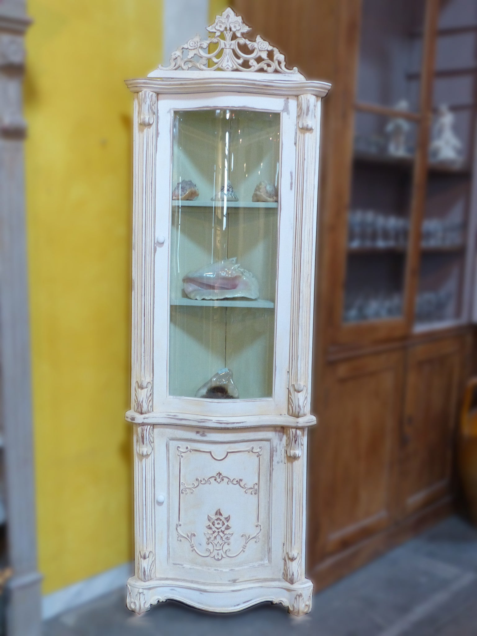 Corner Cabinet With Glass Door